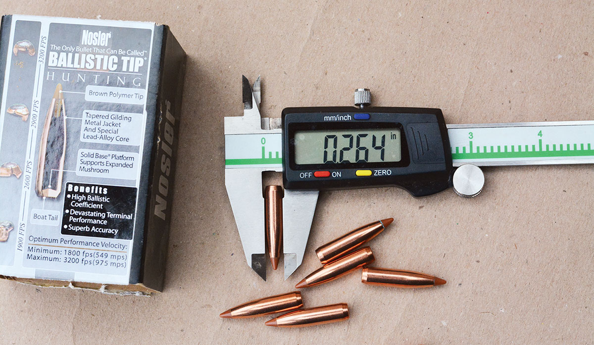 The 6.5 Creedmoor utilizes a 6.5mm or .264-inch bullet diameter.